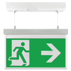 Ovia Vanex5 2W Suspended Exit Sign 5500K Left/right legend White